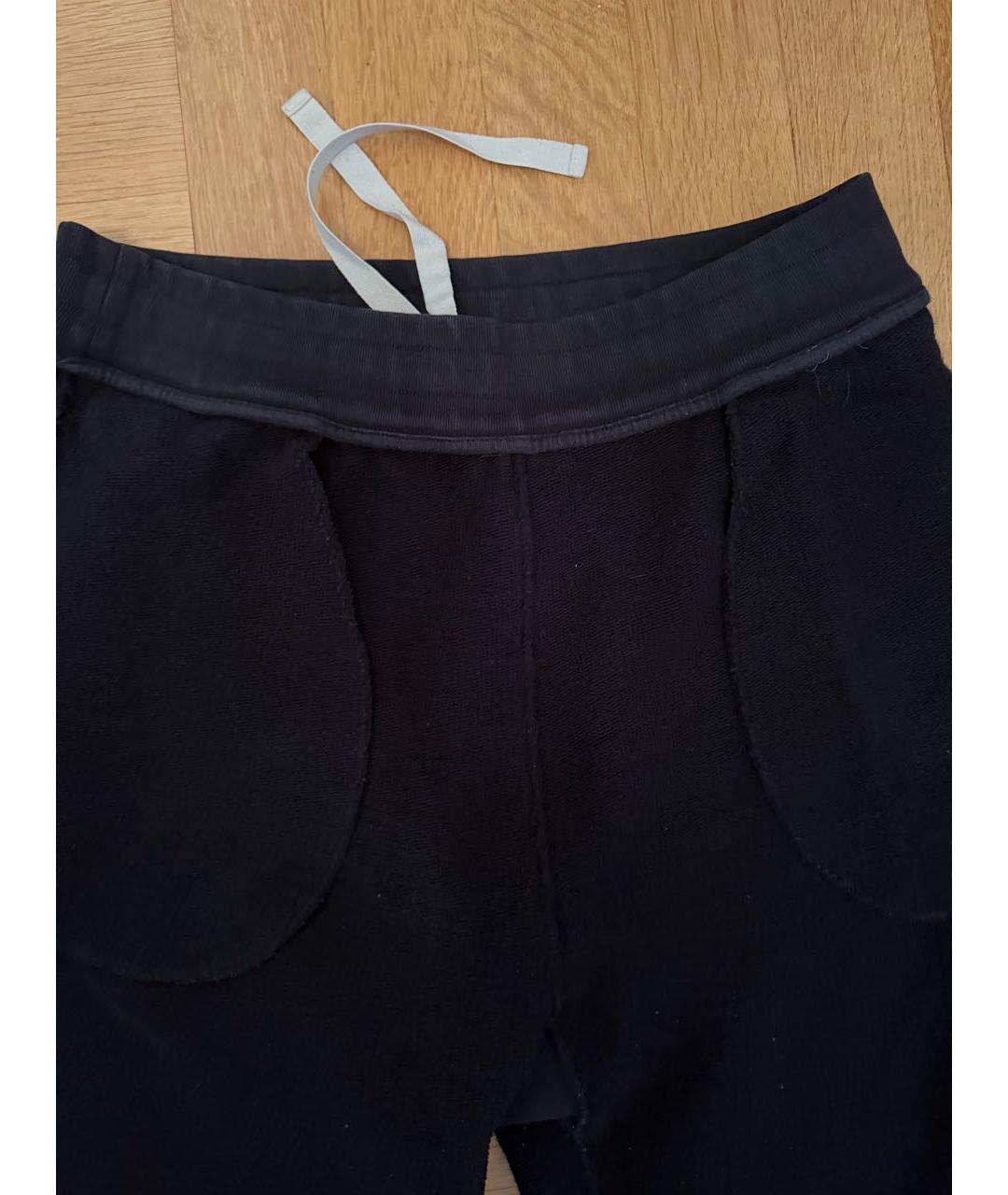 JIL SANDER Черные хлопковые повседневные брюки, фото 3