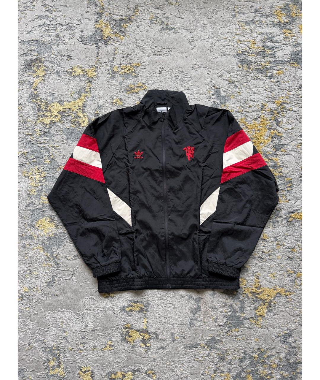 ADIDAS Черная полиамидовая спортивная куртка, фото 4