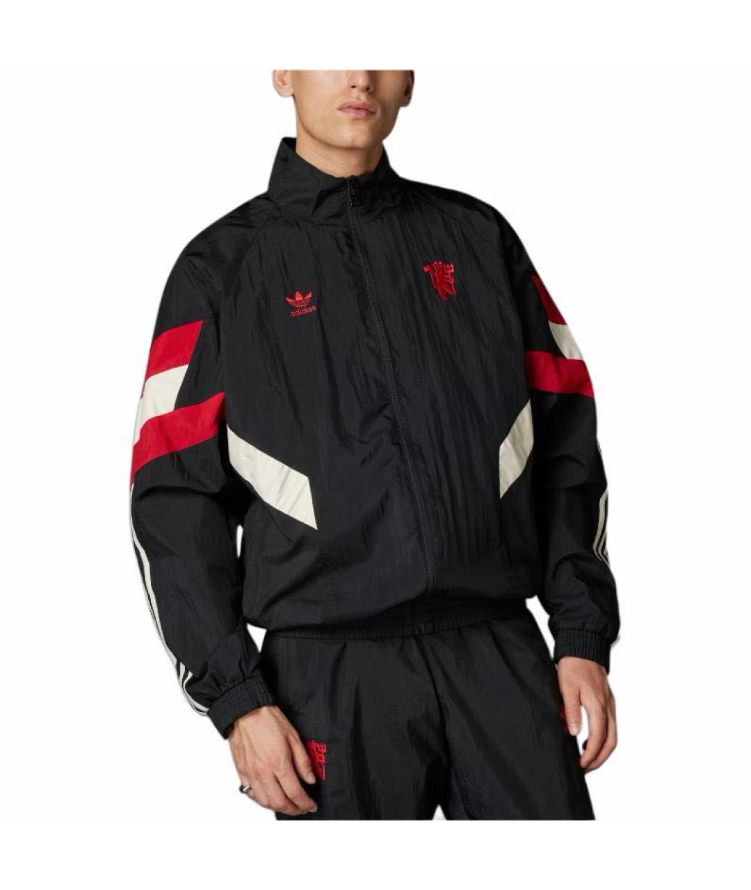 ADIDAS Черная полиамидовая спортивная куртка, фото 2