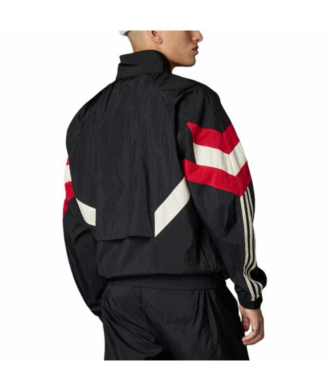 ADIDAS Черная полиамидовая спортивная куртка, фото 3
