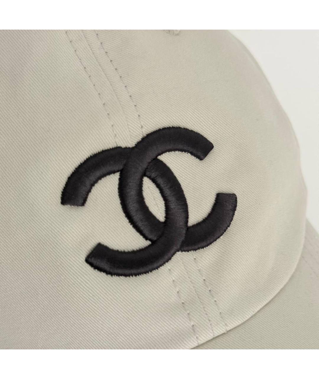 CHANEL Бежевая хлопковая кепка, фото 3