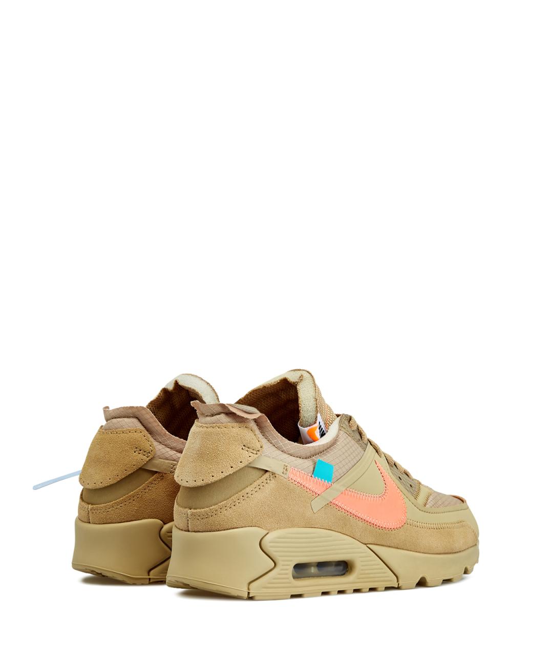 NIKE Коричневые кожаные низкие кроссовки / кеды, фото 3