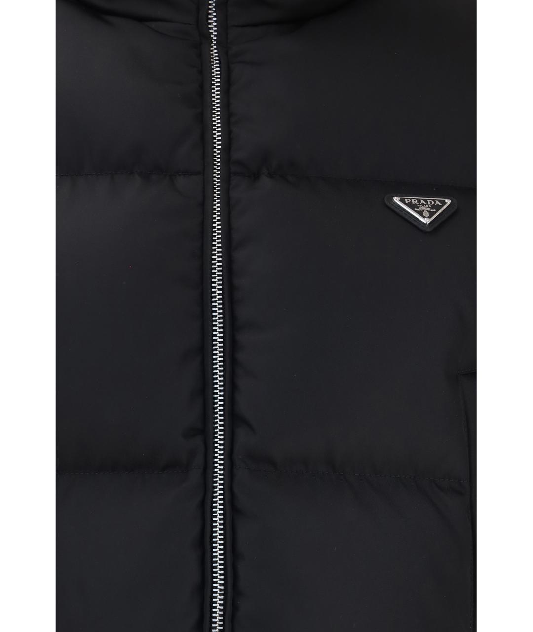 PRADA Черная полиамидовая куртка, фото 3