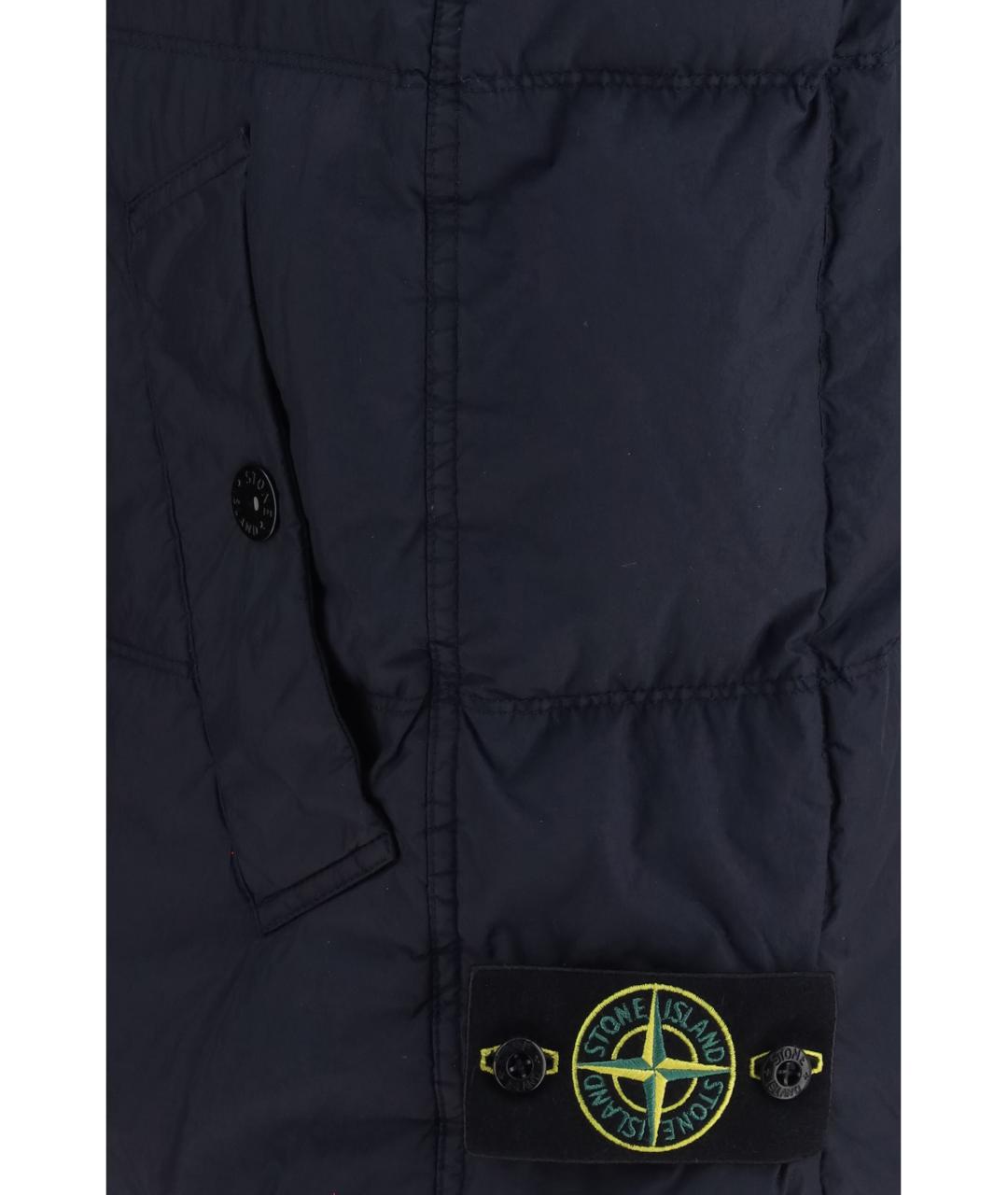 STONE ISLAND Синий полиамидовый жилет, фото 3
