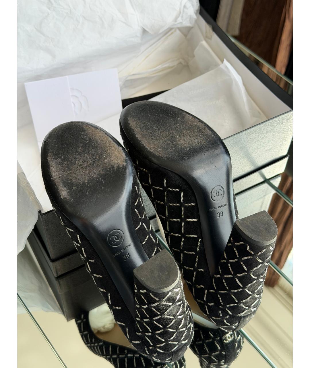 CHANEL Черные туфли, фото 5