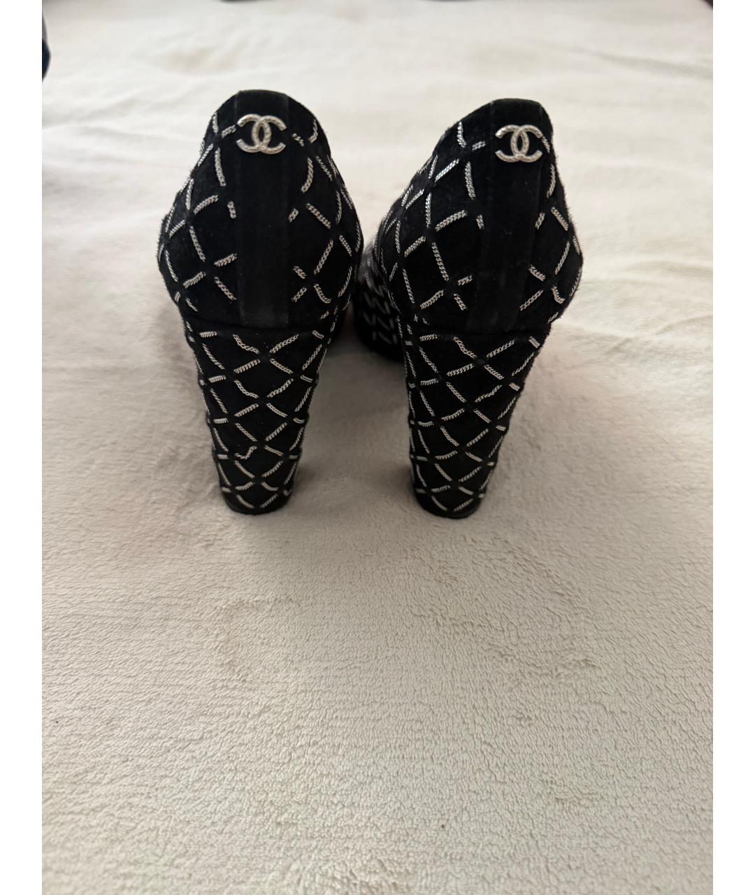 CHANEL Черные туфли, фото 4