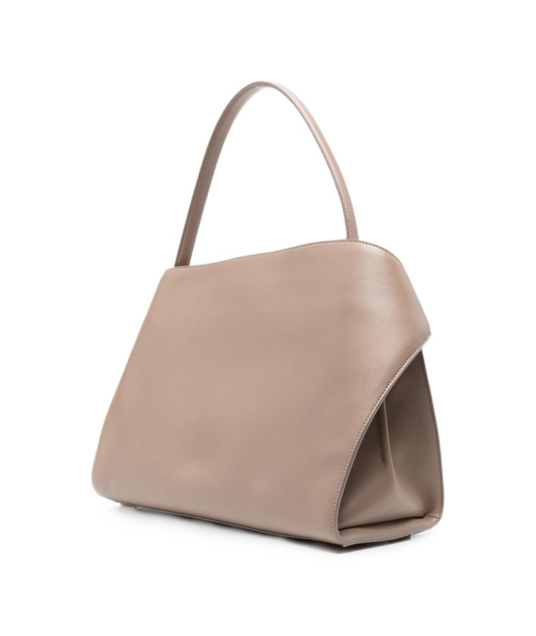 FERRAGAMO Серая кожаная сумка тоут, фото 3