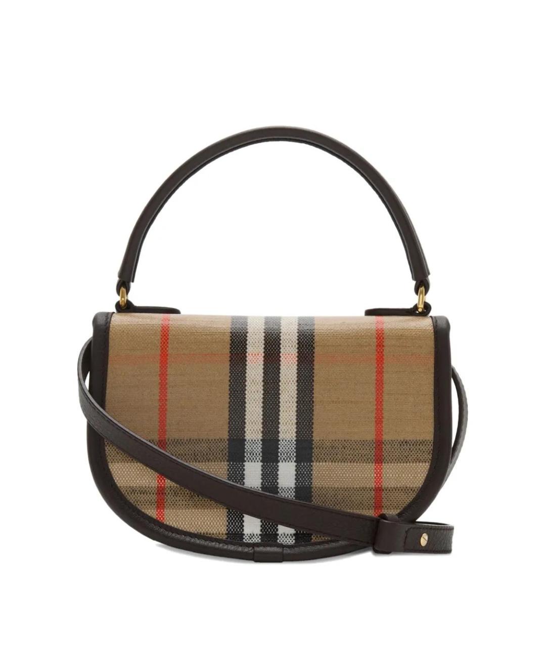 BURBERRY Бежевая канва сумка с короткими ручками, фото 2