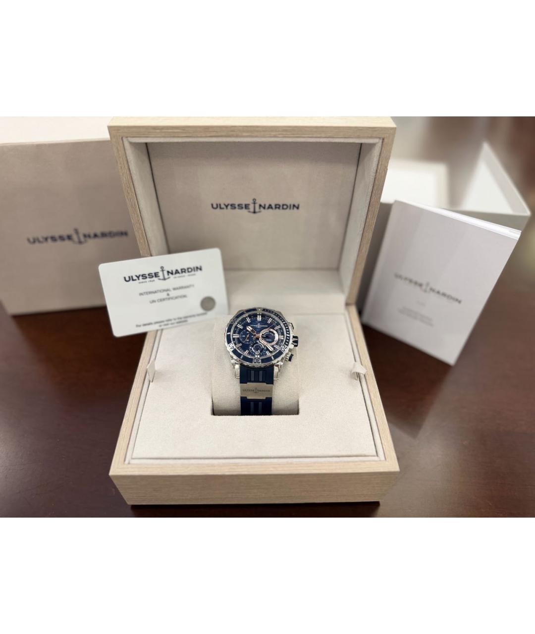 Ulysse Nardin Темно-синие часы, фото 3