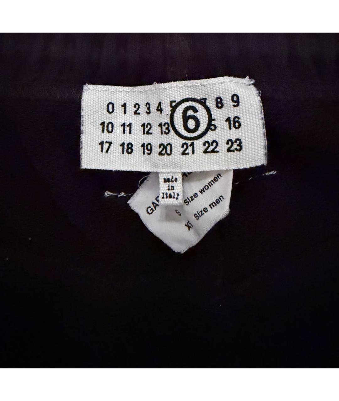 MM6 MAISON MARGIELA Черные хлопковые повседневные брюки, фото 5