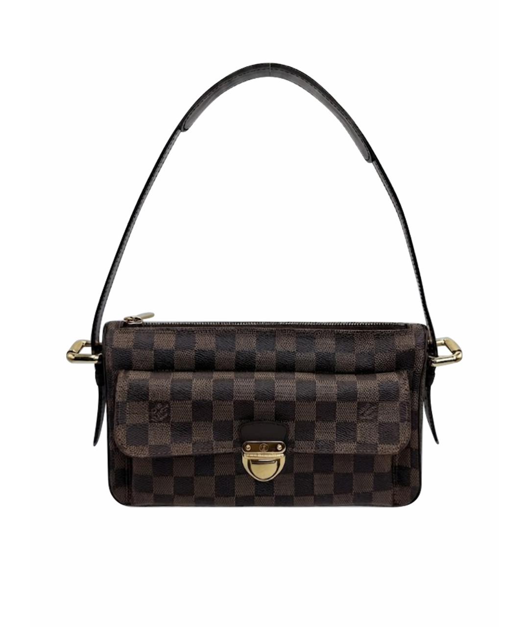 LOUIS VUITTON Коричневая канва сумка с короткими ручками, фото 1