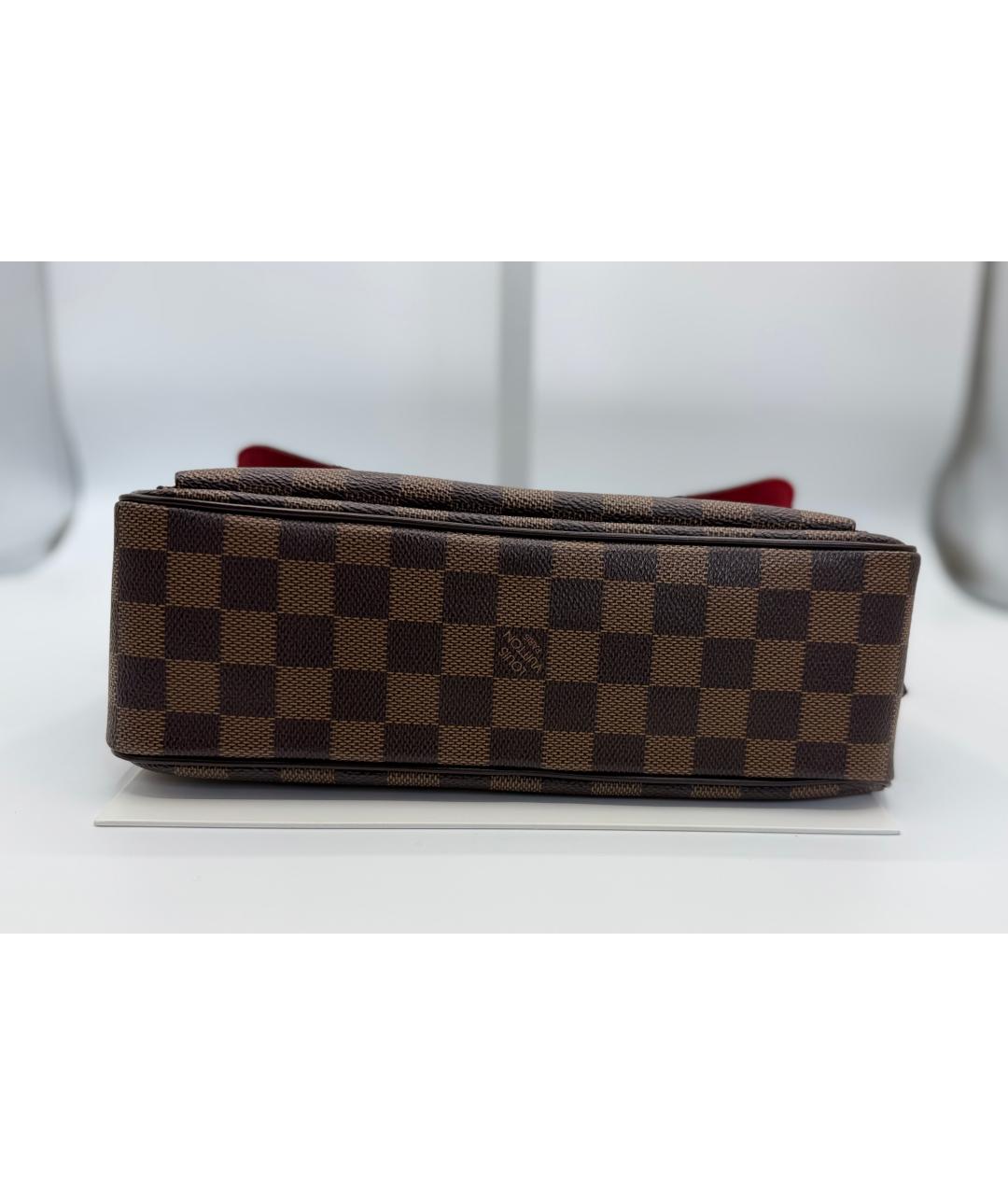 LOUIS VUITTON Коричневая канва сумка с короткими ручками, фото 8