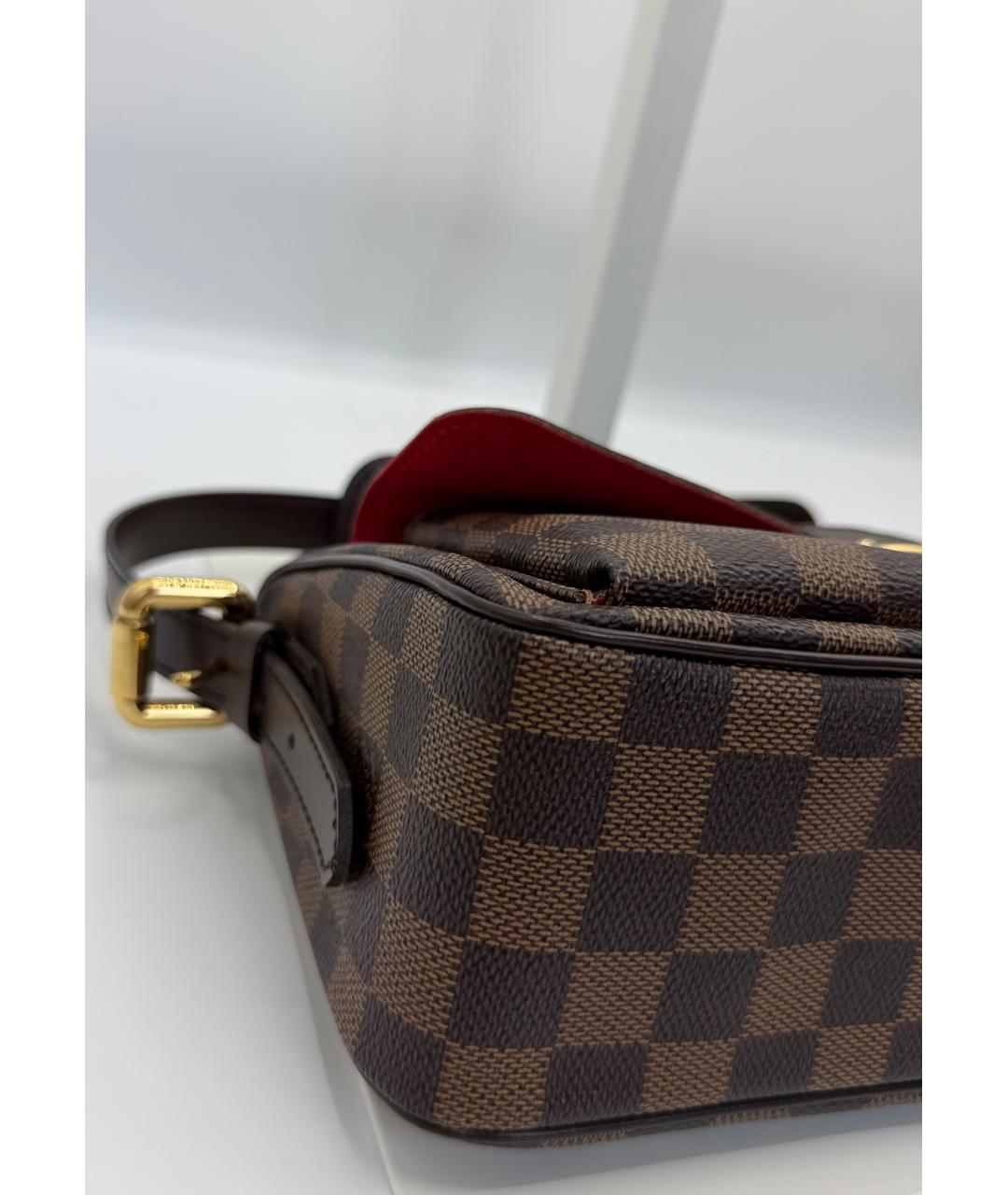 LOUIS VUITTON Коричневая канва сумка с короткими ручками, фото 7