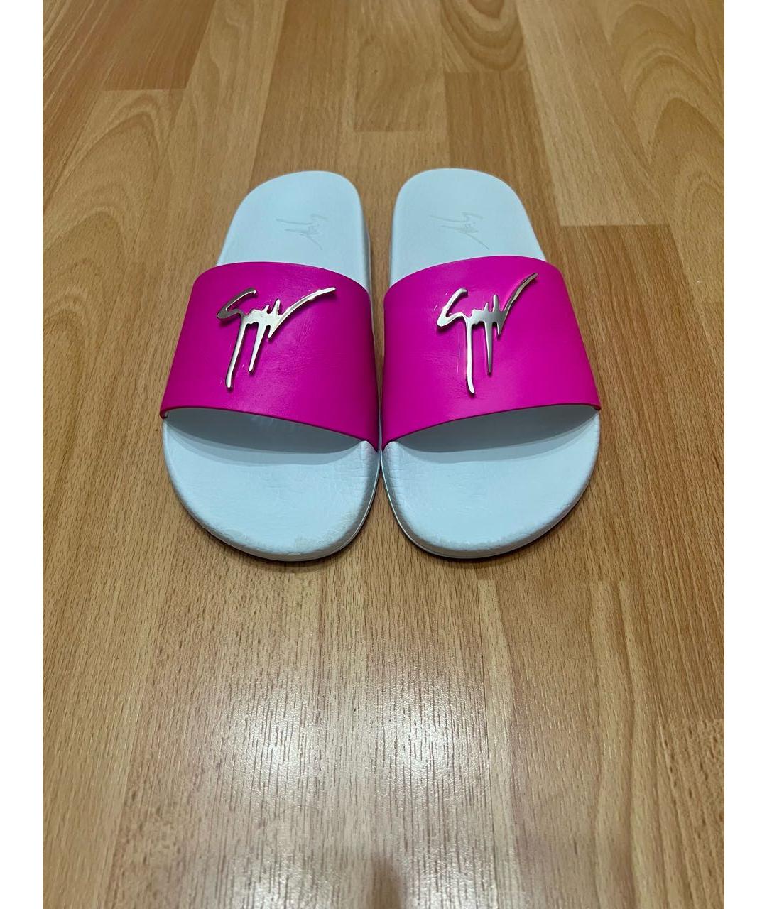 GIUSEPPE ZANOTTI DESIGN Белые шлепанцы, фото 2