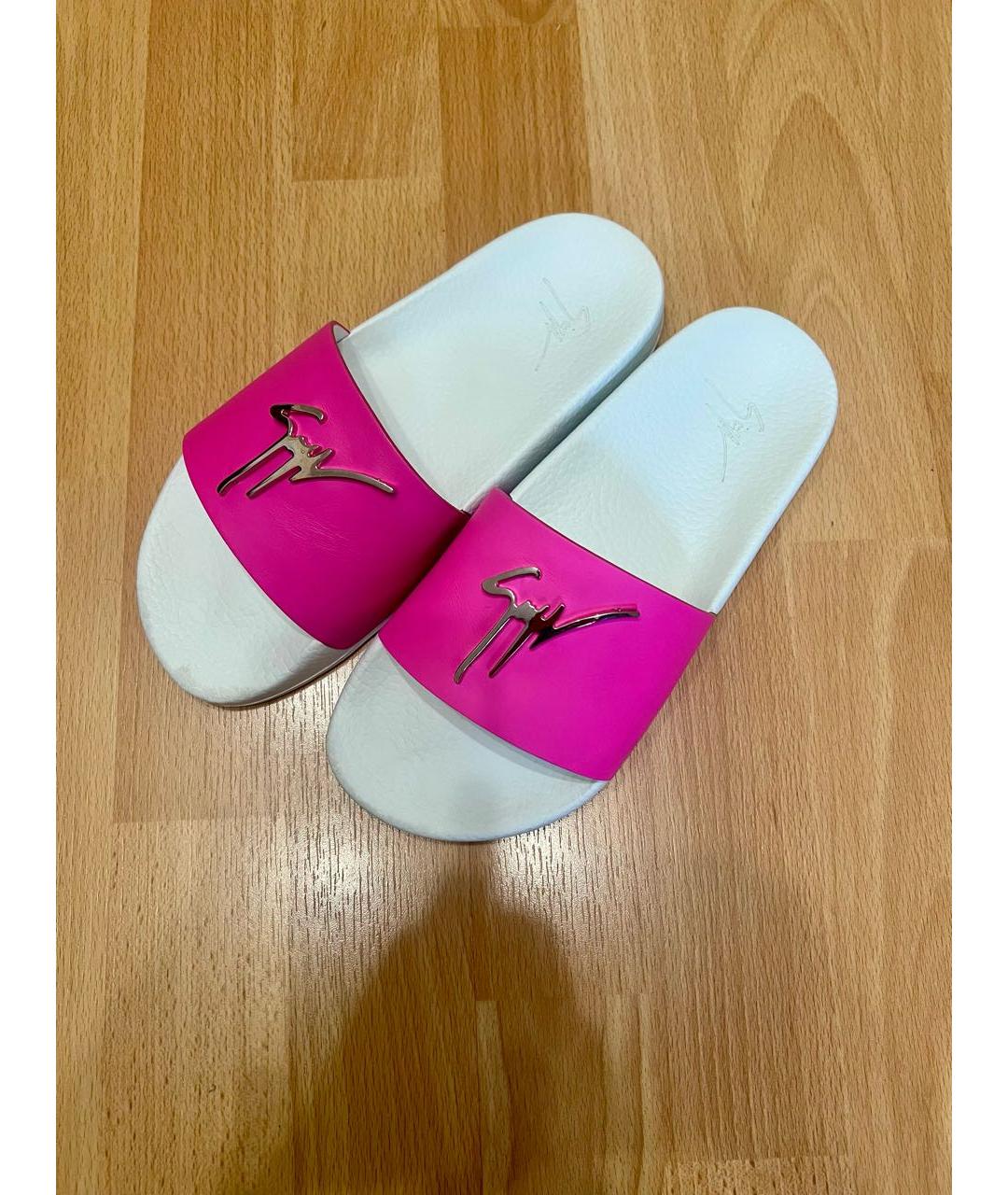 GIUSEPPE ZANOTTI DESIGN Белые шлепанцы, фото 6
