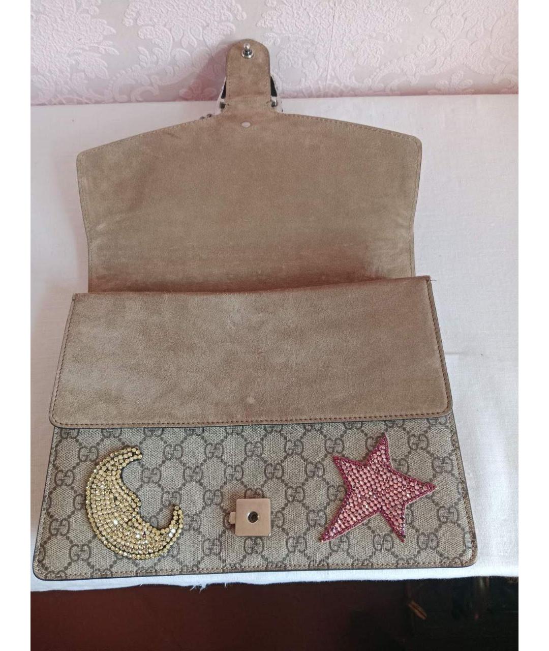 GUCCI Бежевая канва сумка через плечо, фото 2