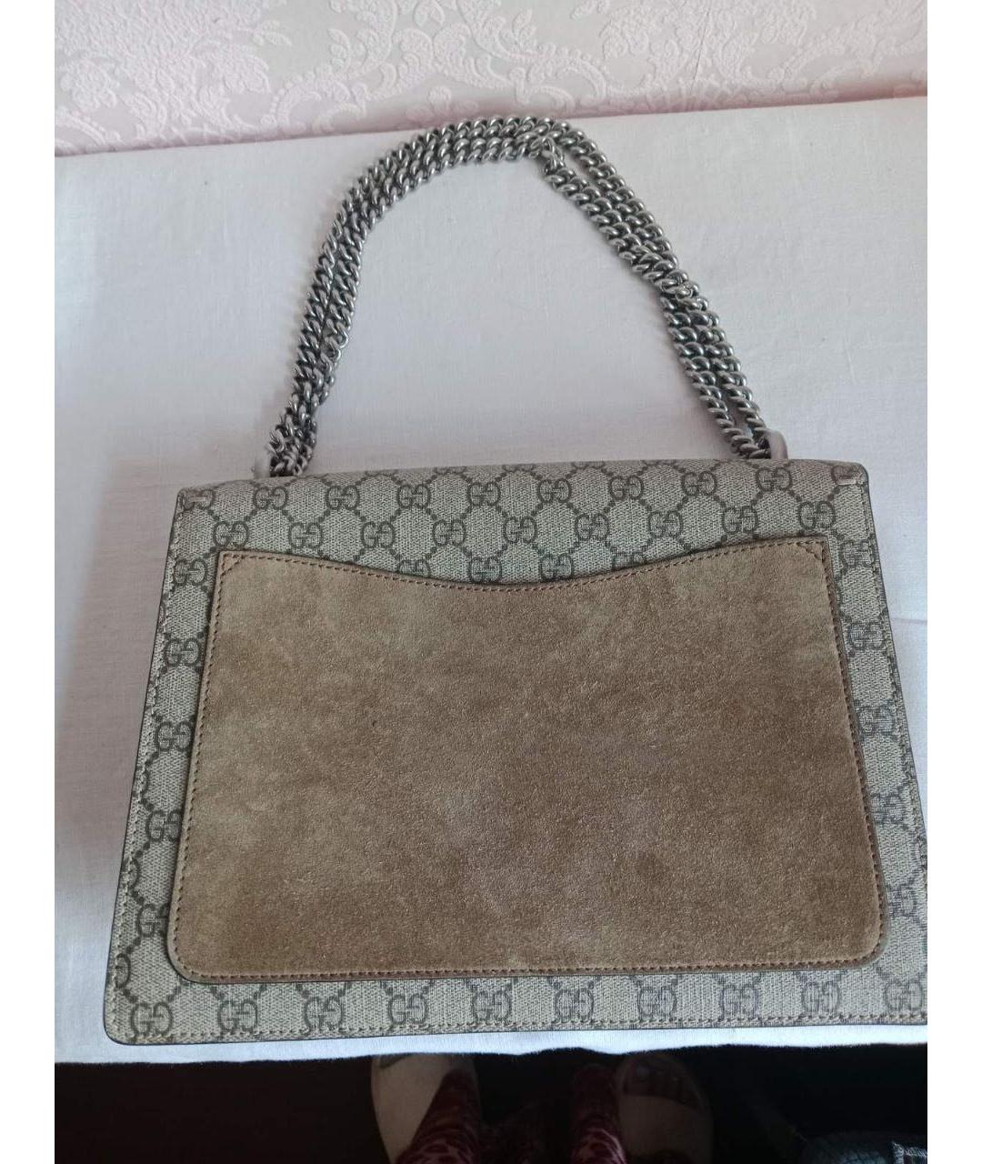 GUCCI Бежевая канва сумка через плечо, фото 3