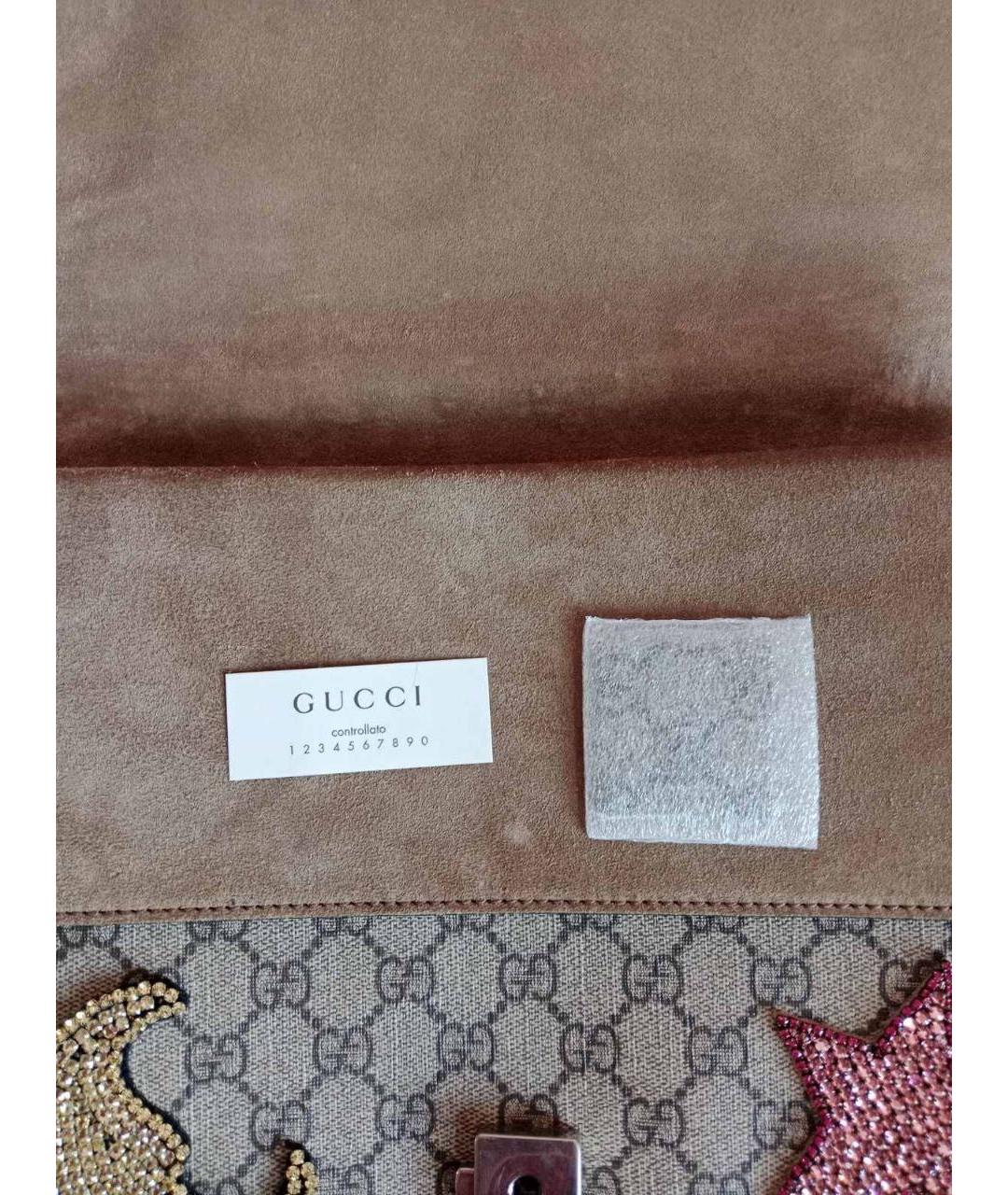 GUCCI Бежевая канва сумка через плечо, фото 4
