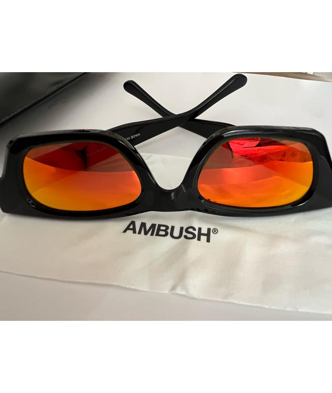 AMBUSH Черные пластиковые солнцезащитные очки, фото 7