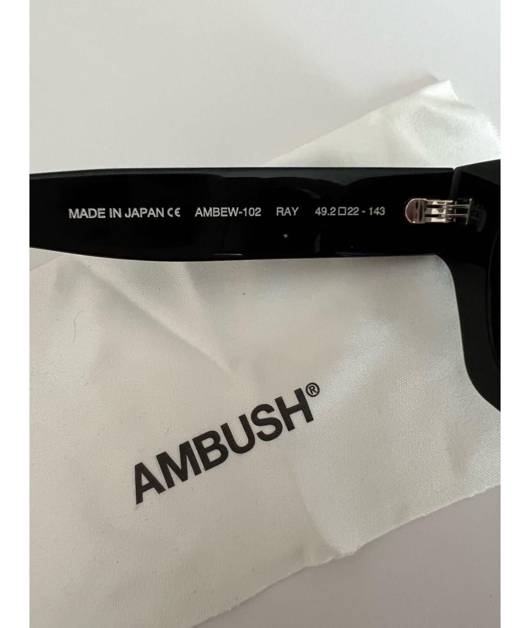 AMBUSH Черные пластиковые солнцезащитные очки, фото 3