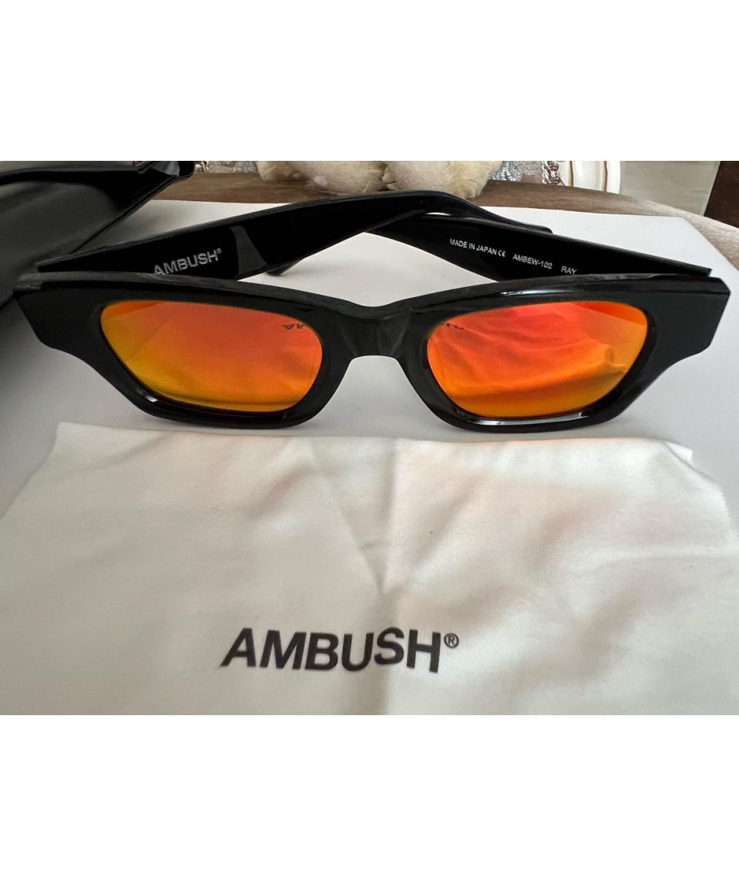 AMBUSH Черные пластиковые солнцезащитные очки, фото 5