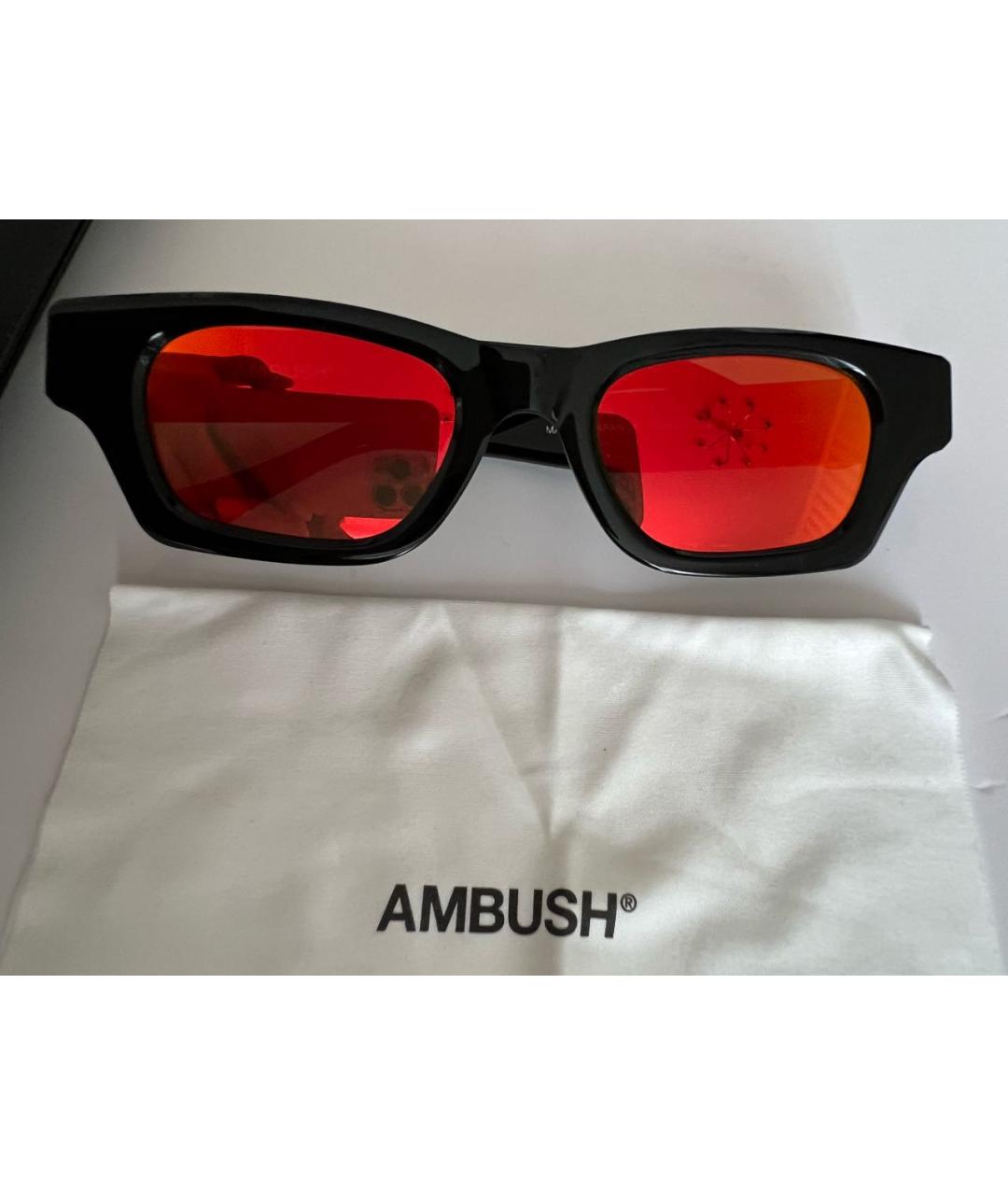 AMBUSH Черные пластиковые солнцезащитные очки, фото 2