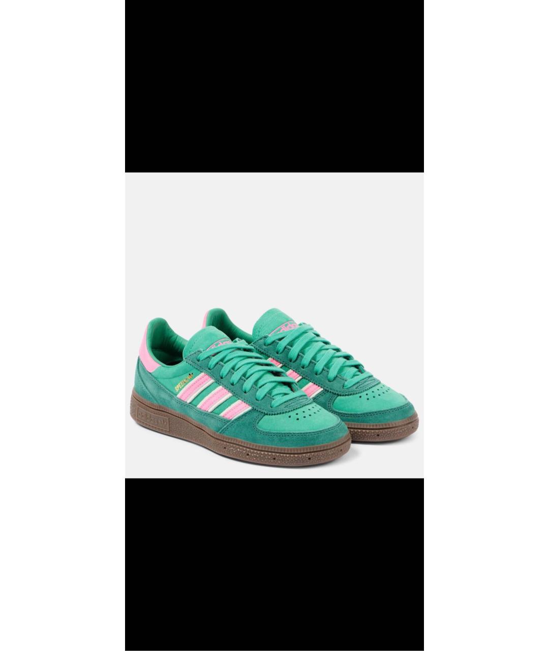 ADIDAS Зеленые замшевые кроссовки, фото 2