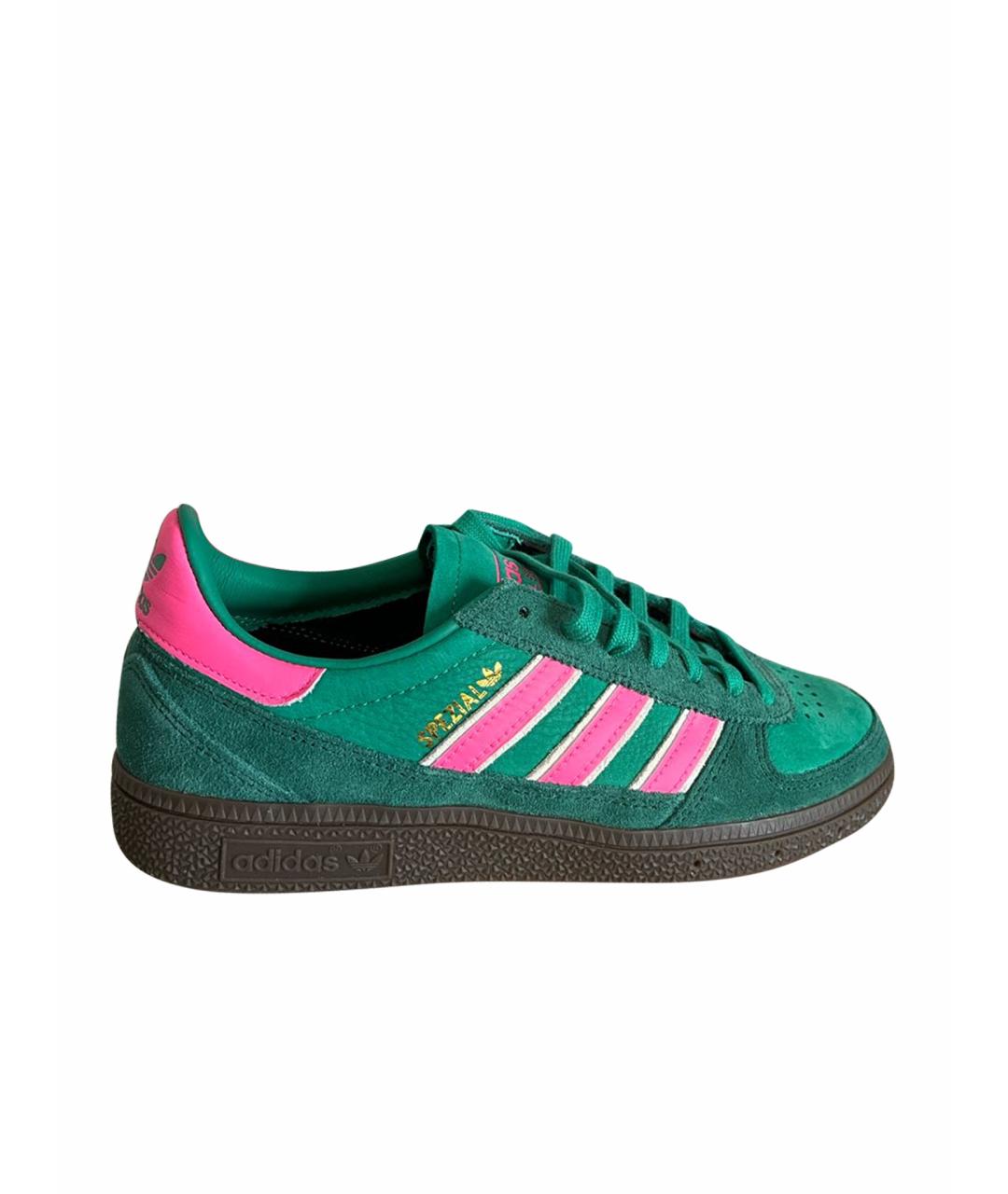 ADIDAS Зеленые замшевые кроссовки, фото 6