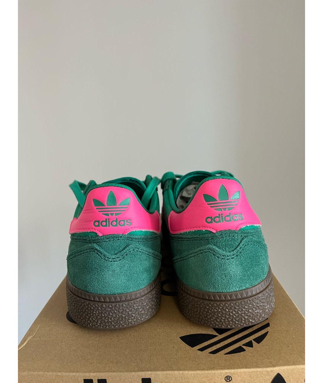 ADIDAS Зеленые замшевые кроссовки, фото 5