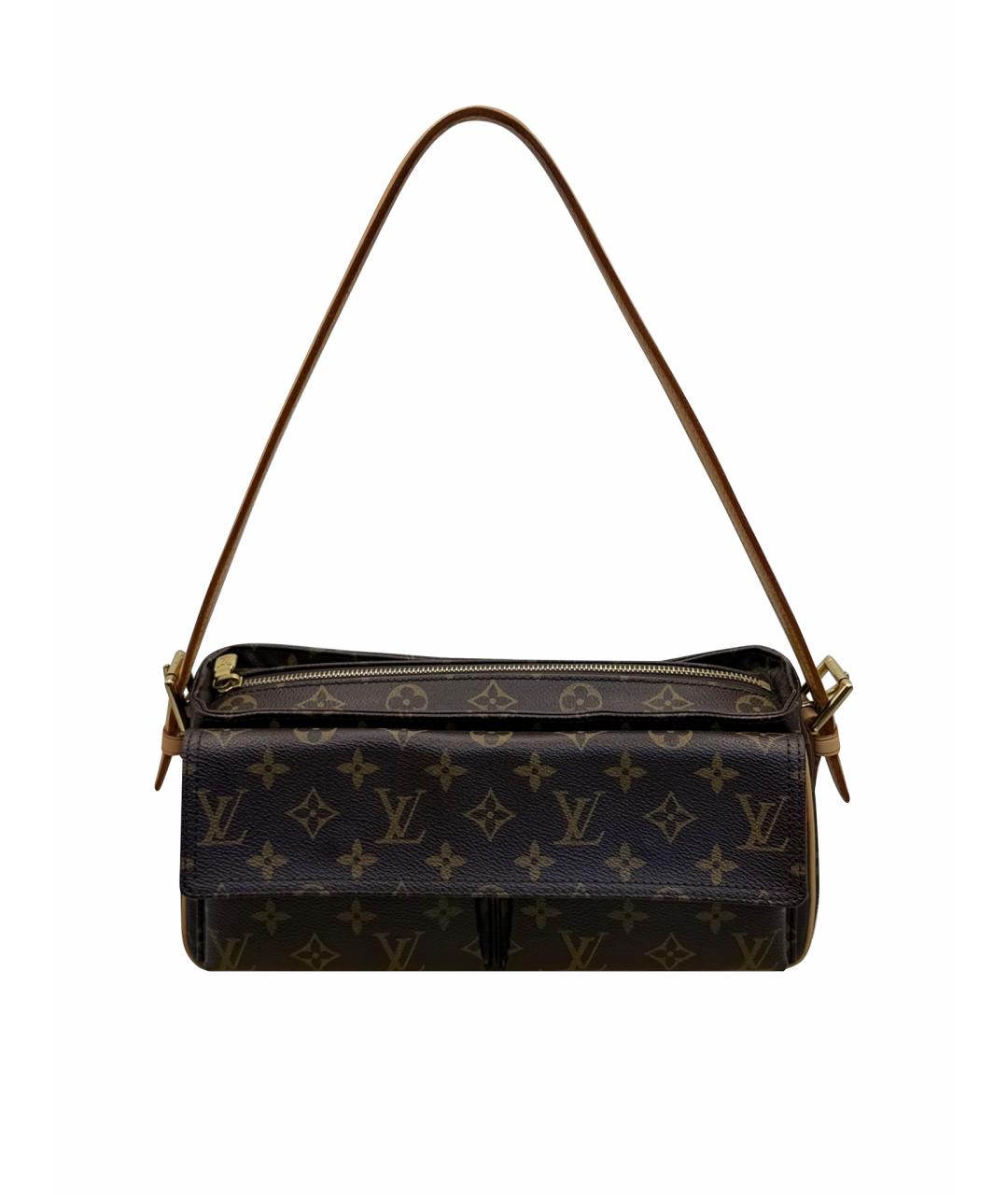 LOUIS VUITTON Коричневая канва сумка через плечо, фото 1
