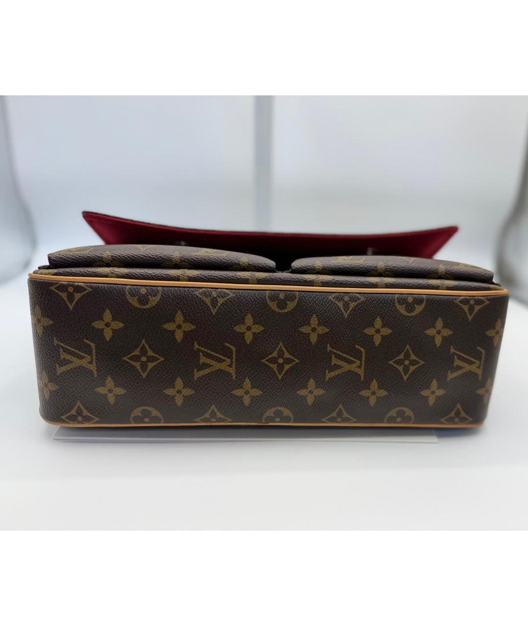 LOUIS VUITTON Коричневая канва сумка через плечо, фото 5