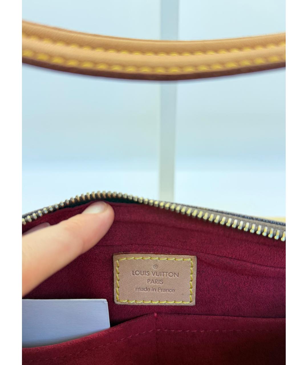 LOUIS VUITTON Коричневая канва сумка через плечо, фото 7