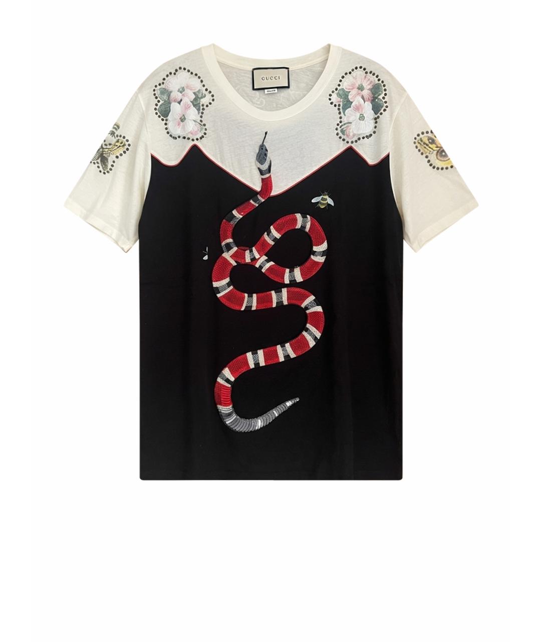 GUCCI Белая хлопковая футболка, фото 1