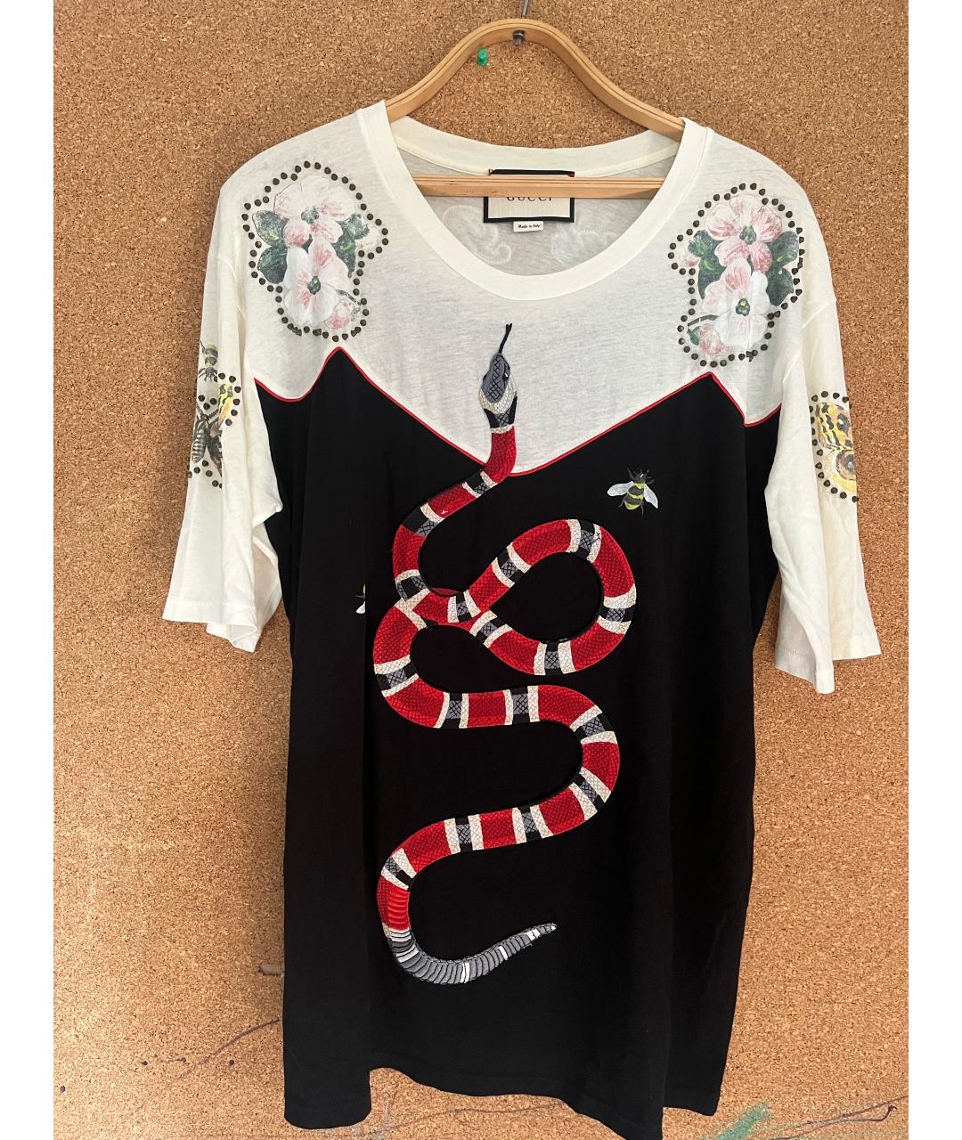 GUCCI Белая хлопковая футболка, фото 2