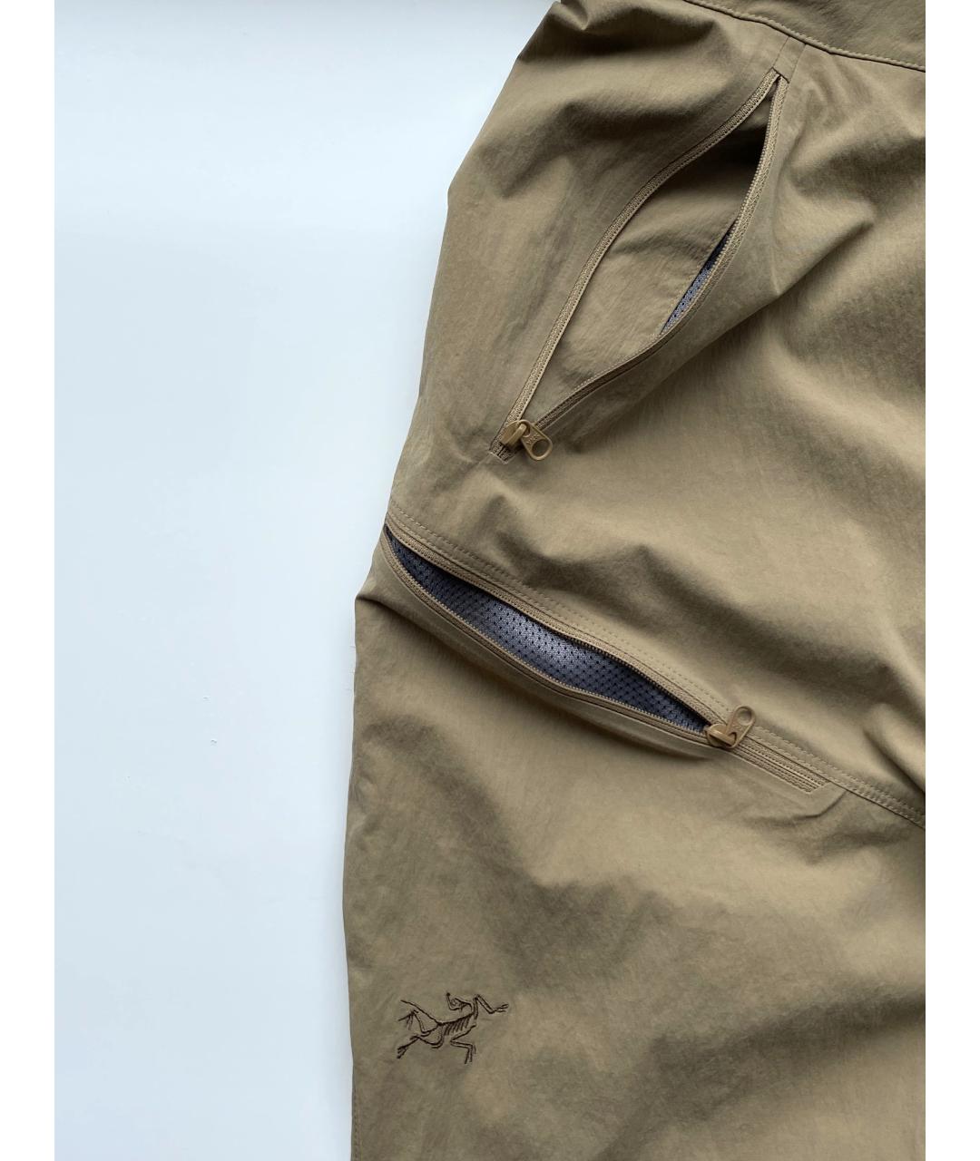 ARCTERYX Горчичные полиамидовые повседневные брюки, фото 5