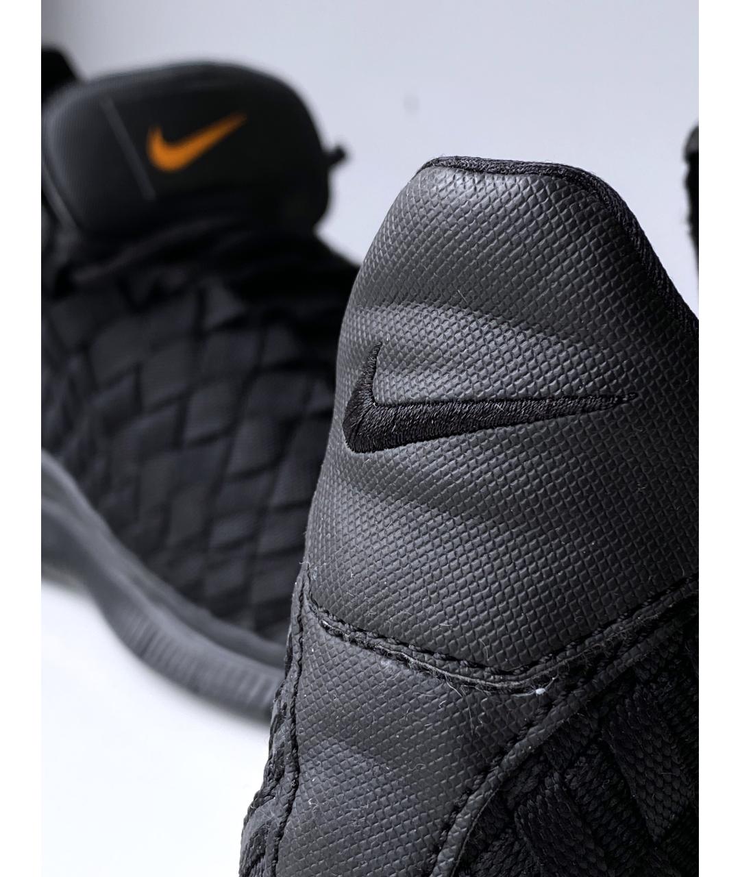 NIKE Черные текстильные высокие кроссовки / кеды, фото 6