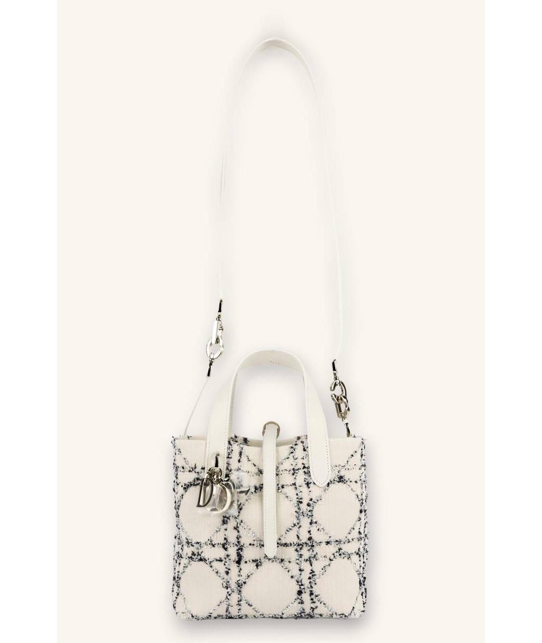 CHRISTIAN DIOR Белая сумка с короткими ручками, фото 6