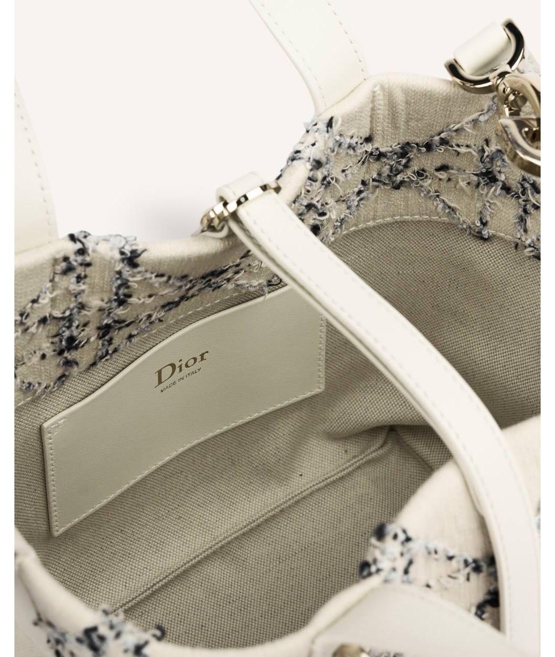 CHRISTIAN DIOR Белая сумка с короткими ручками, фото 5