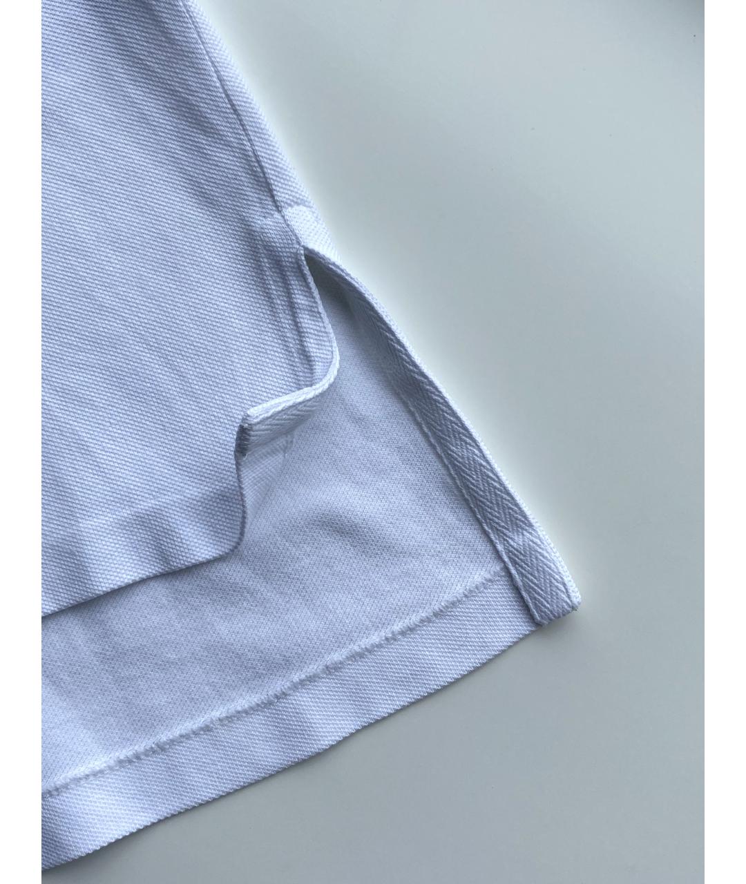 POLO RALPH LAUREN Белое хлопковое поло с коротким рукавом, фото 7