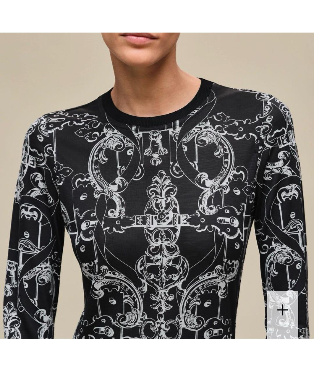 HERMES Черное лиоцелл коктейльное платье, фото 4