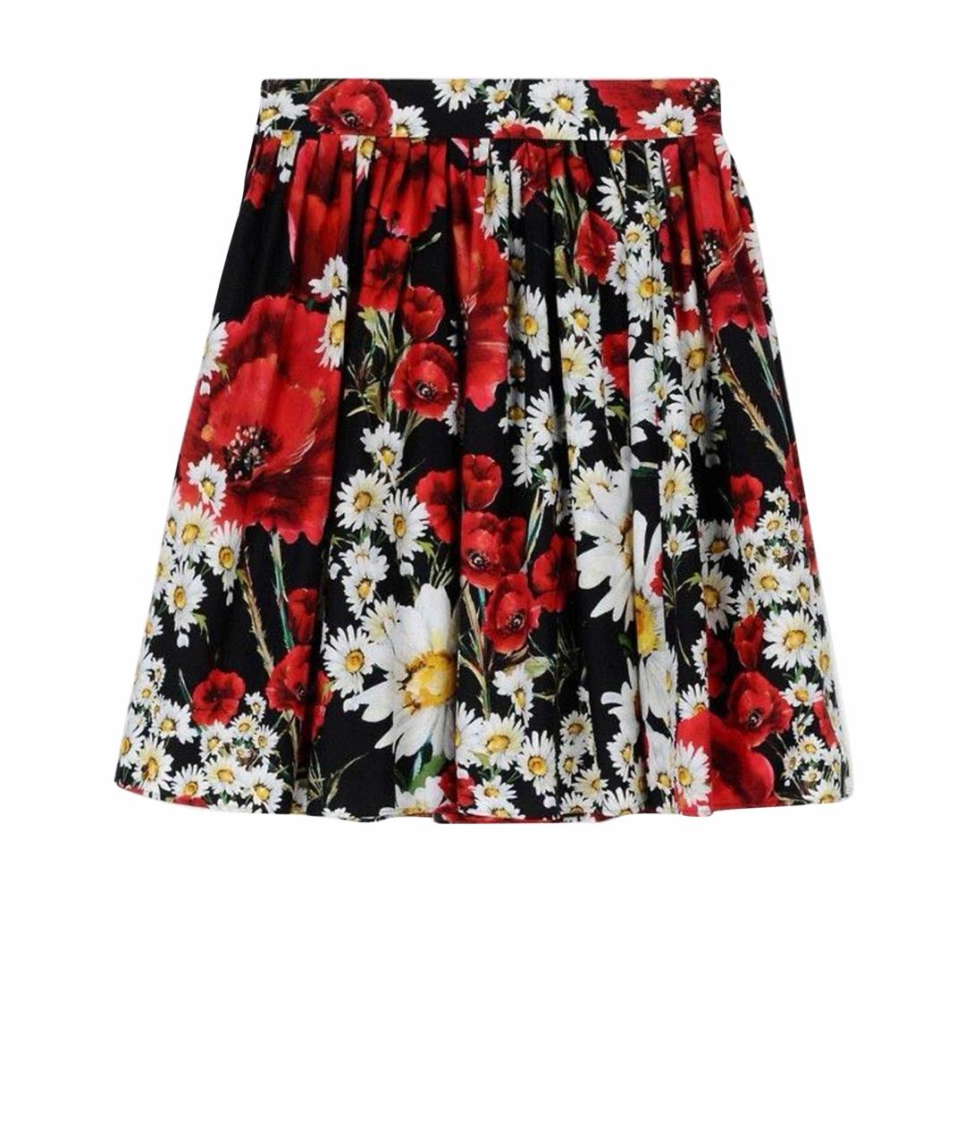 DOLCE&GABBANA Мульти хлопковая юбка мини, фото 1