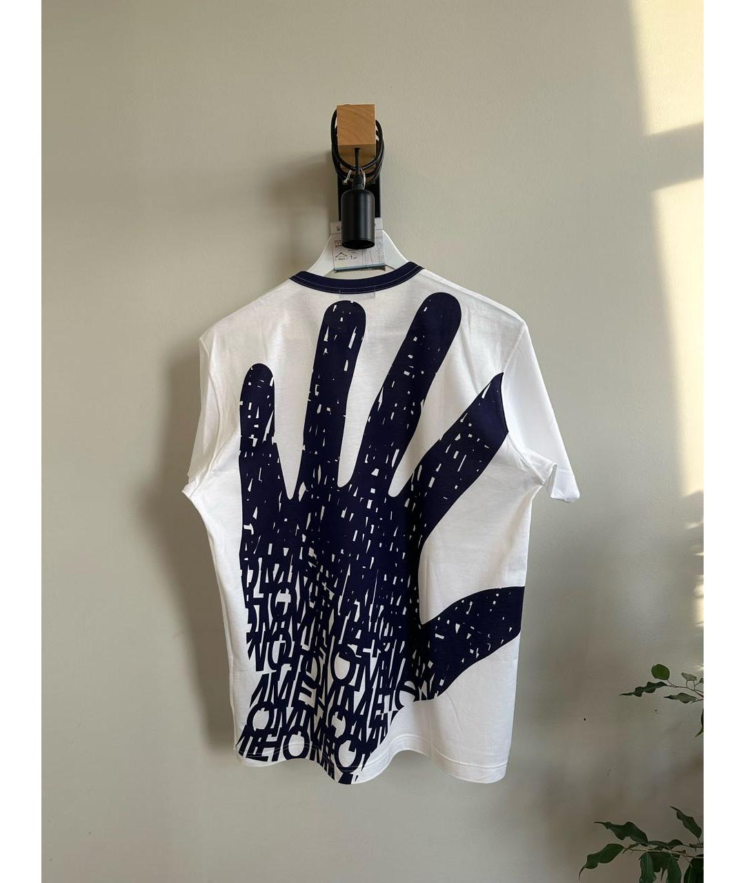 COMME DES GARÇONS Белая хлопковая футболка, фото 4
