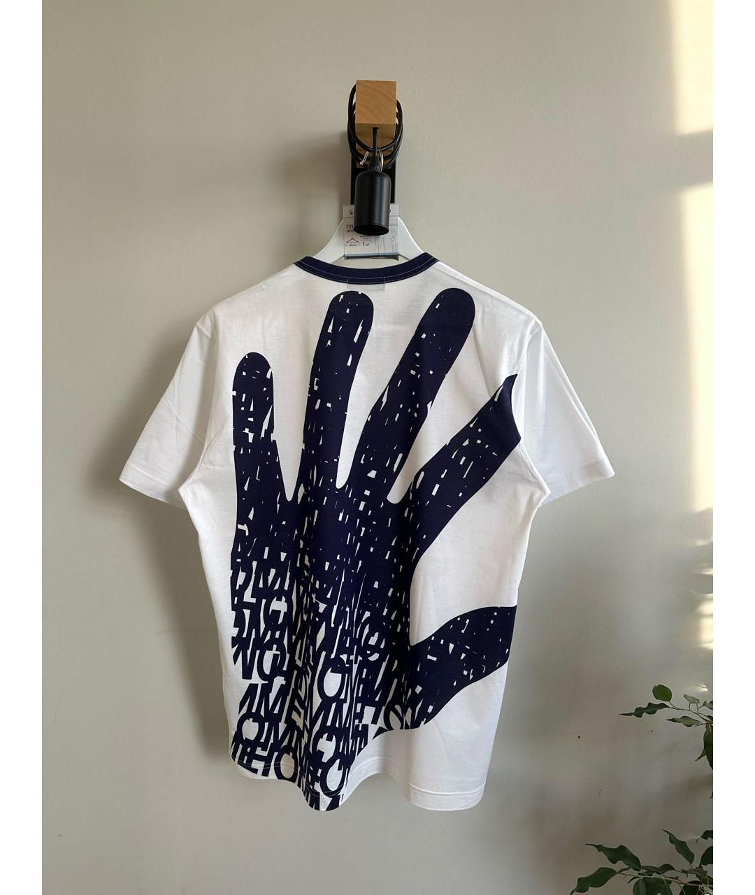 COMME DES GARÇONS Белая хлопковая футболка, фото 2