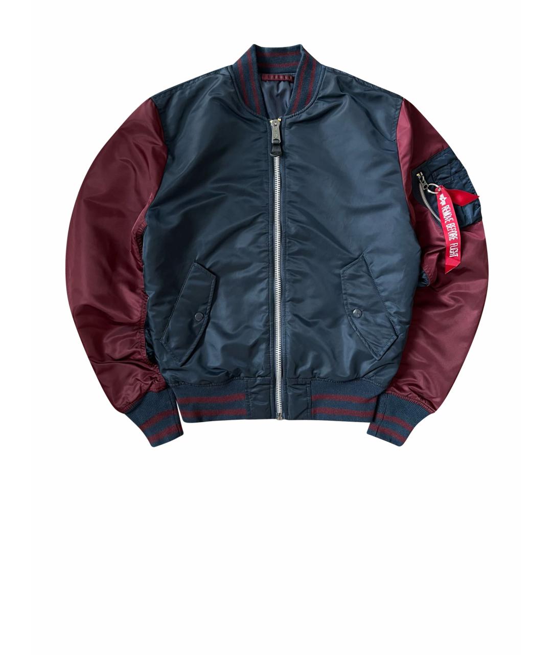 ALPHA INDUSTRIES Темно-синяя хлопковая куртка, фото 1