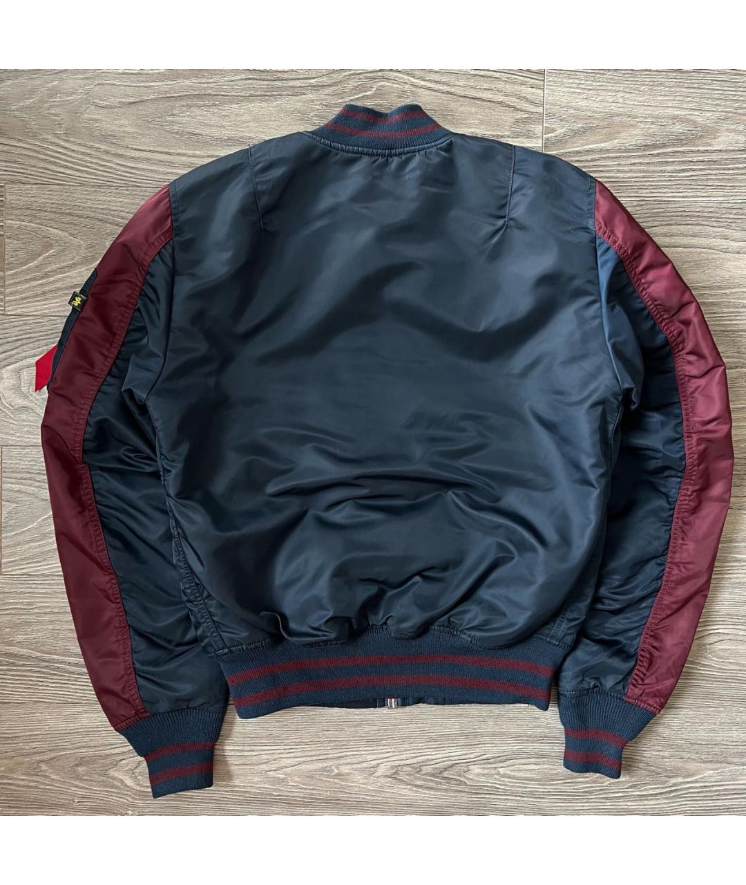 ALPHA INDUSTRIES Темно-синяя хлопковая куртка, фото 2