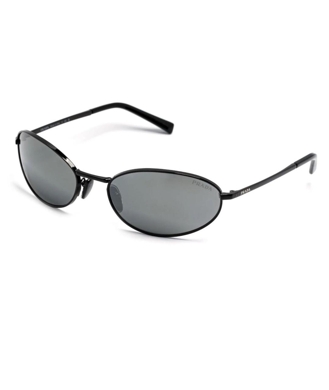 PRADA Черные металлические солнцезащитные очки, фото 8