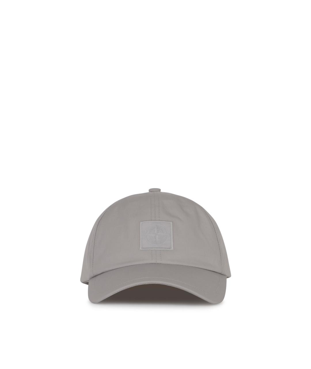 STONE ISLAND Серая хлопковая кепка/бейсболка, фото 1