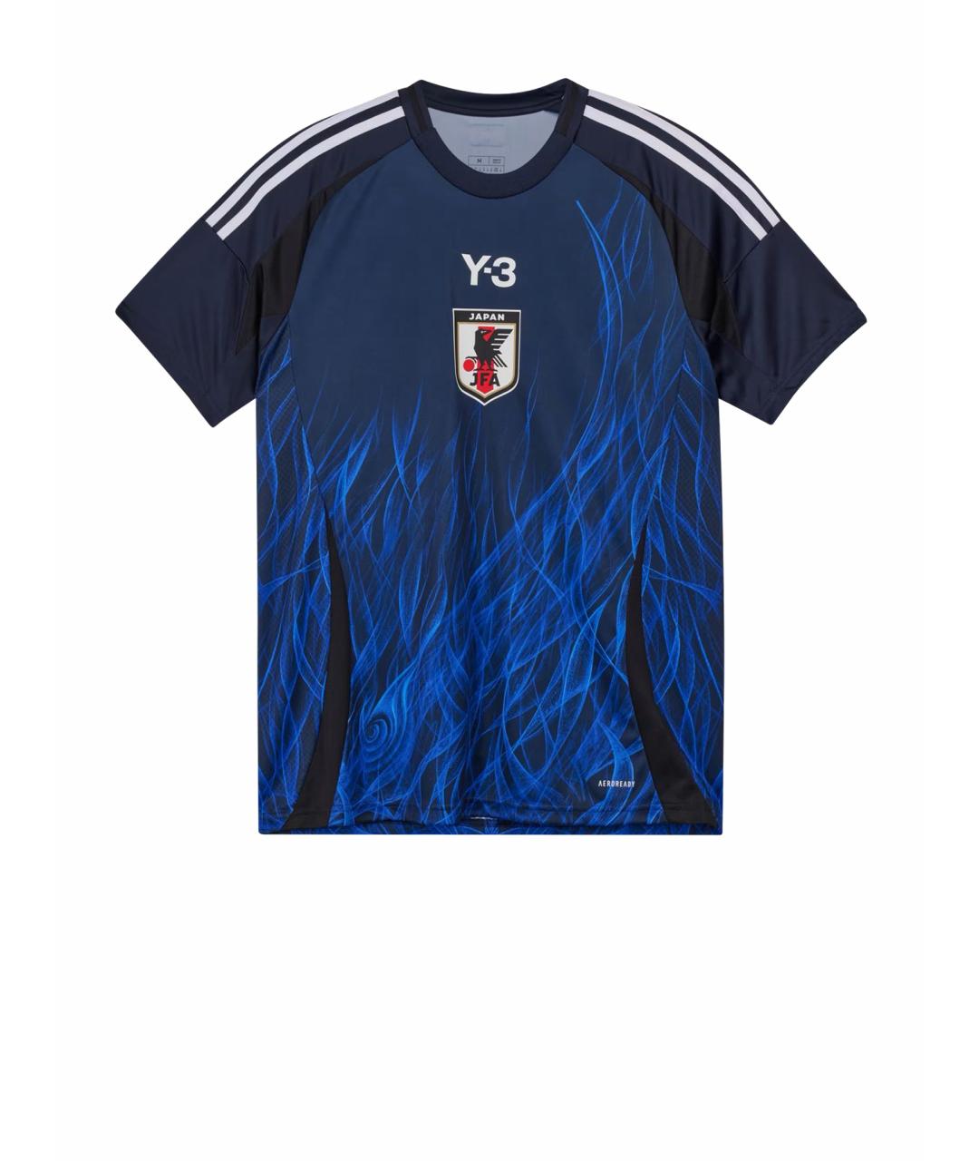 ADIDAS Темно-синяя синтетическая футболка, фото 1