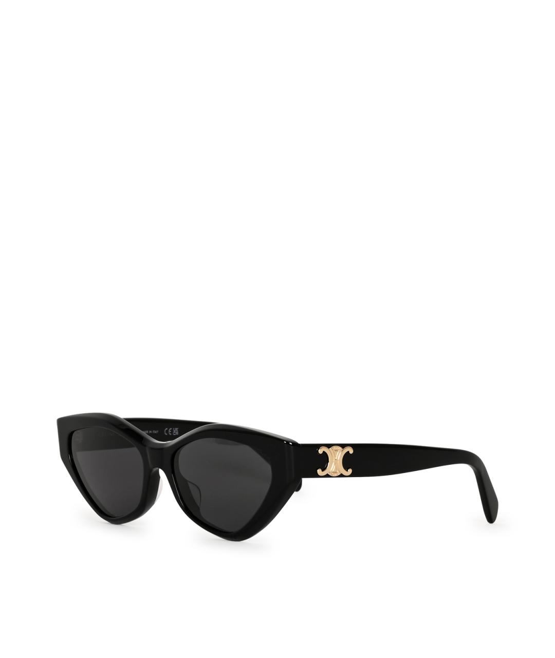 CELINE Черные пластиковые солнцезащитные очки, фото 3