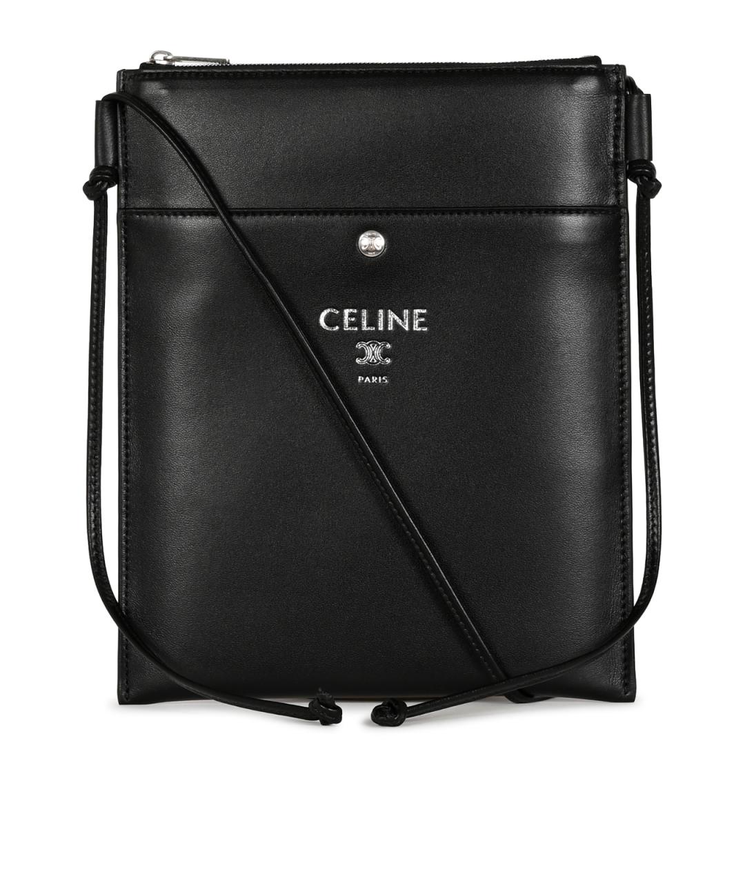 CELINE Черный кожаный кошелек, фото 1